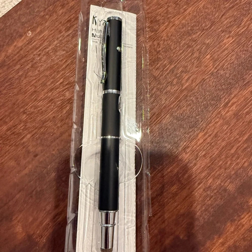 Black 3-in-1 Laser Pointer, Touch Pen, and Ball Pen